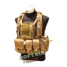TMC MOLLE RRV Plate Carrier with Pouch coyote brown